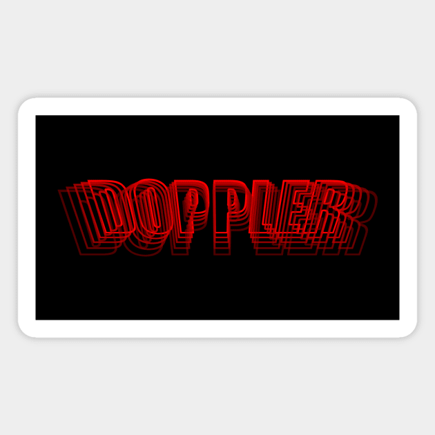 Doppler Shift Red Magnet by GloopTrekker